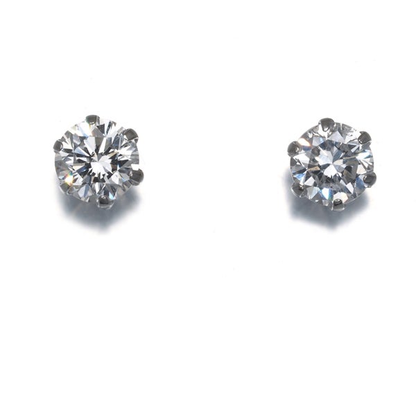 ダイヤ 0.360ct/0.346ct 一粒  ピアス Pt900 