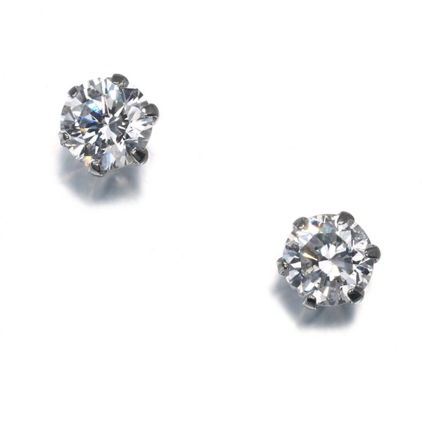  ダイヤ 0.360ct/0.346ct 一粒  ピアス Pt900 