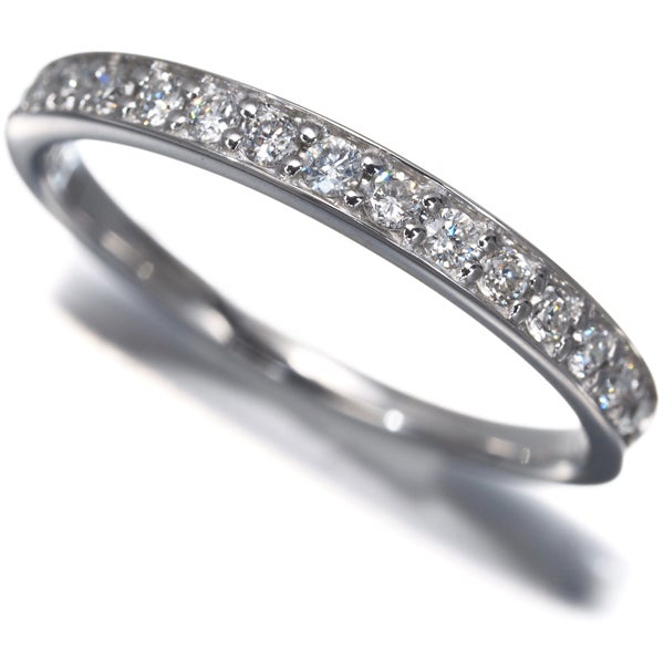 エステール リング  ダイヤ 0.25ct  ハーフエタニティ 13号 K18WG 
