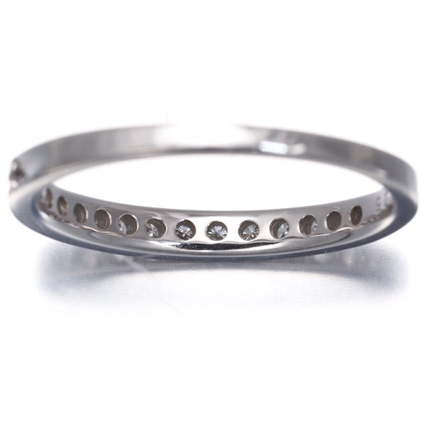 エステール リング  ダイヤ 0.25ct  ハーフエタニティ 13号 K18WG 