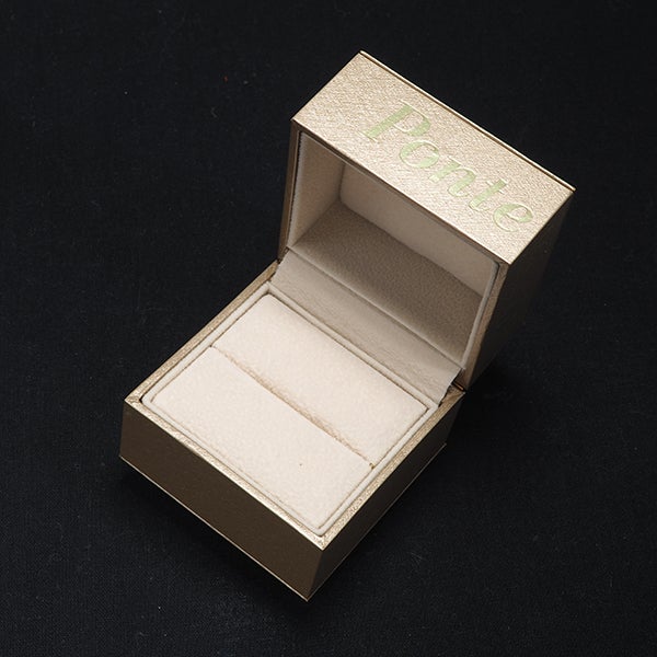 ポンテヴェキオ リング  ダイヤ 0.18ct/0.23ct ピッコリーニ チョコラテ 9号 K18WG 箱