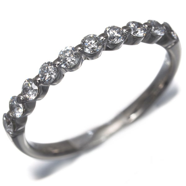 ヴァンドーム リング  ダイヤ 0.33ct  ハーフエタニティ 9号 Pt950 保証書