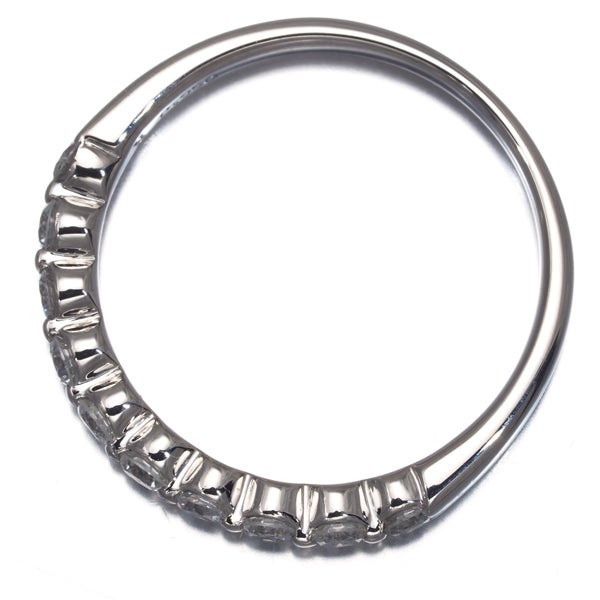 ヴァンドーム リング  ダイヤ 0.33ct  ハーフエタニティ 9号 Pt950 保証書