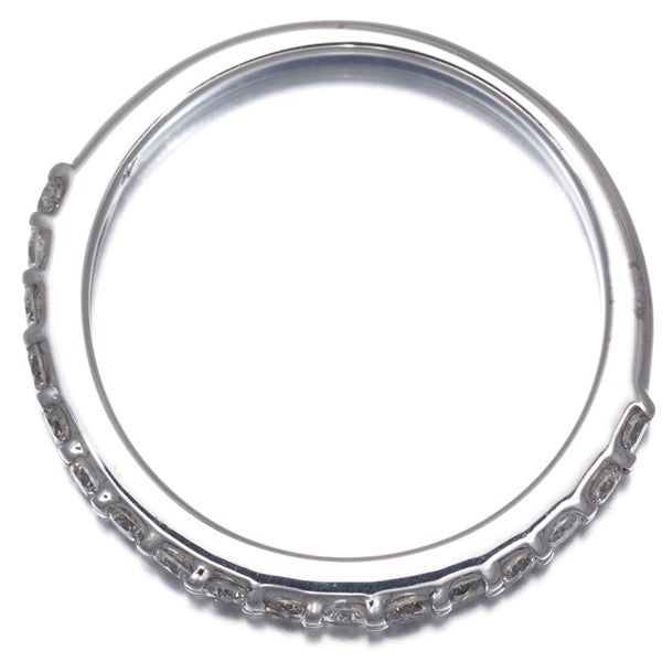 ポンテヴェキオ リング  ダイヤ 0.35ct  ハーフエタニティ 8号 K18WG 箱