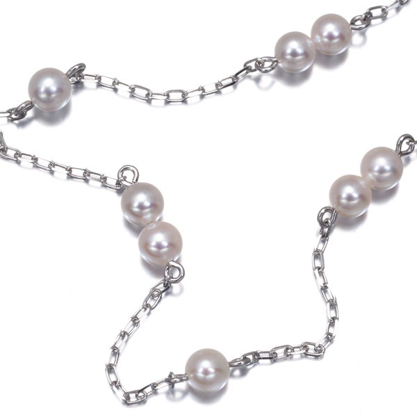 ミキモト ブレスレット ベビー アコヤ真珠 3.8-4.0mm  ステーション K18WG 