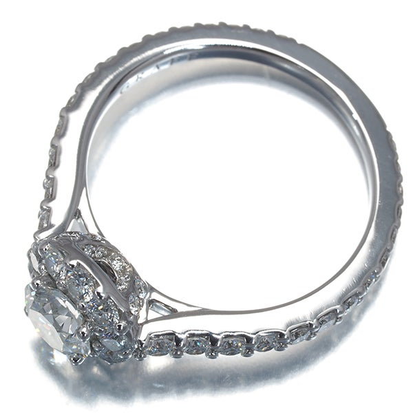 グラフ リング  ダイヤ 0.53ct F VS1 3EX アイコン 10.5号 K18WG 箱/保証書/鑑定書