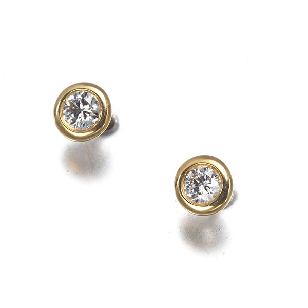 ティファニー ピアス  ダイヤ 0.08ct/0.08ct程 バイザヤード  K18YG 