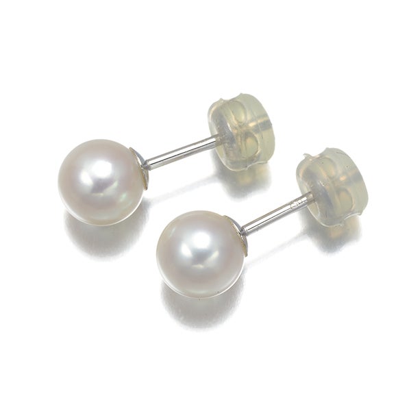 タサキ ピアス  アコヤ真珠 6.5mm  一粒 K18WG 