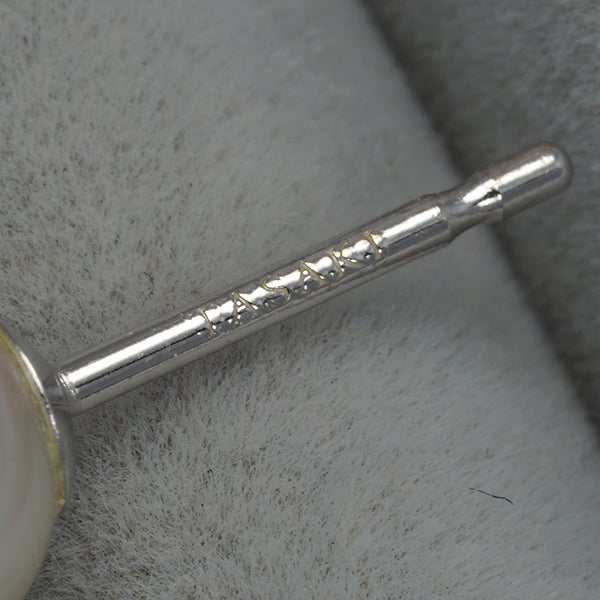 タサキ ピアス  アコヤ真珠 6.5mm  一粒 K18WG 