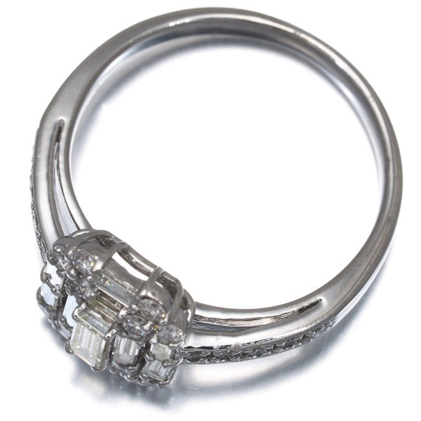  ダイヤ 0.50ct 2種カット  リング Pt900 