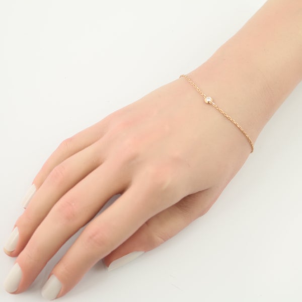 カルティエ ブレスレット  ダイヤ ダムール ディアマンレジェ SM K18PG 