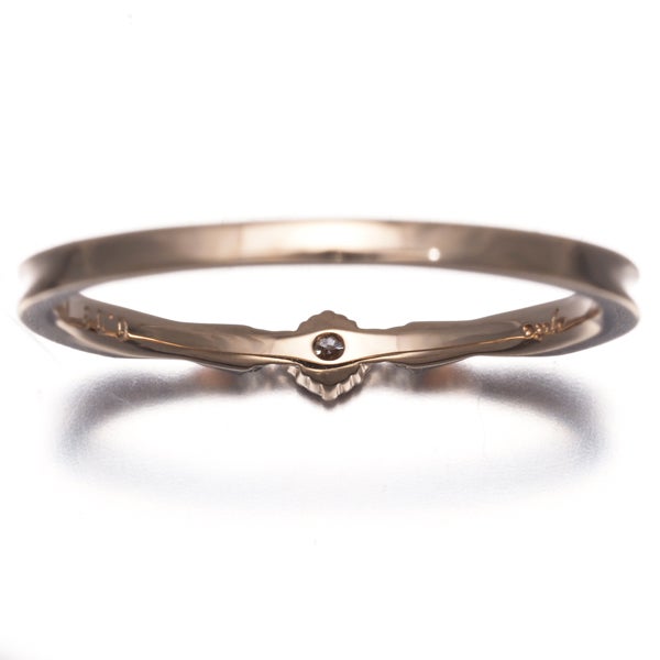 アガット リング  ダイヤ 0.03ct  9号 K10PG 