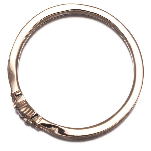 アガット リング  ダイヤ 0.03ct  9号 K10PG 