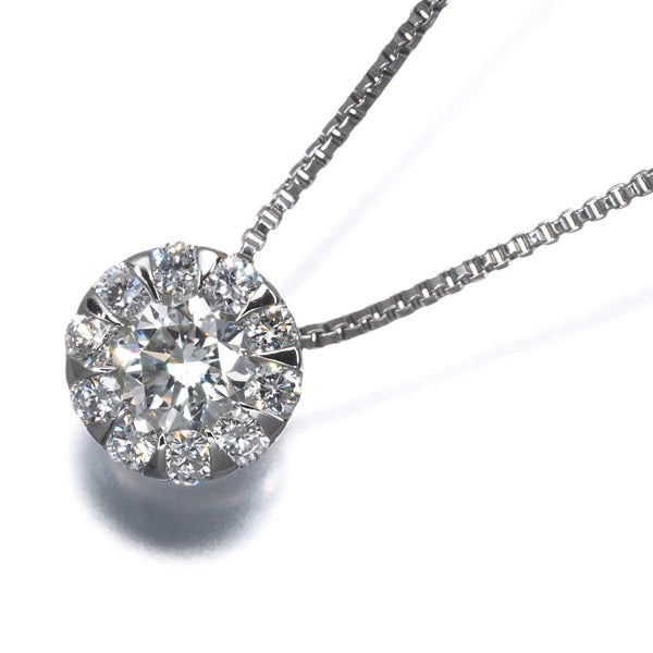 ラソマ ネックレス  ダイヤ 0.318ct/0.19ct   Pt900/Pt850 