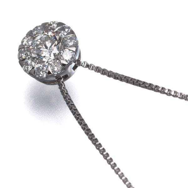 ラソマ ネックレス  ダイヤ 0.318ct/0.19ct   Pt900/Pt850 