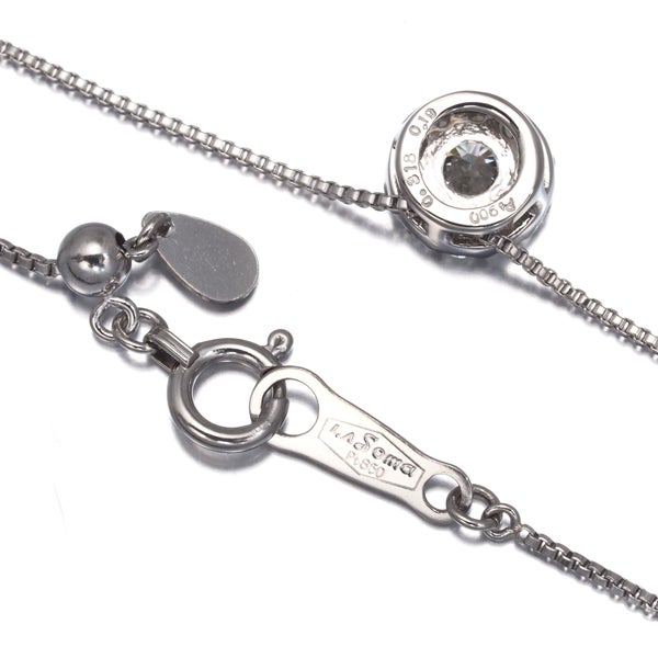 ラソマ ネックレス  ダイヤ 0.318ct/0.19ct   Pt900/Pt850 