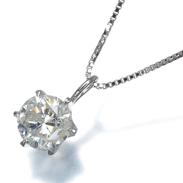  ダイヤ 1.713ct 一粒  ネックレス Pt850 