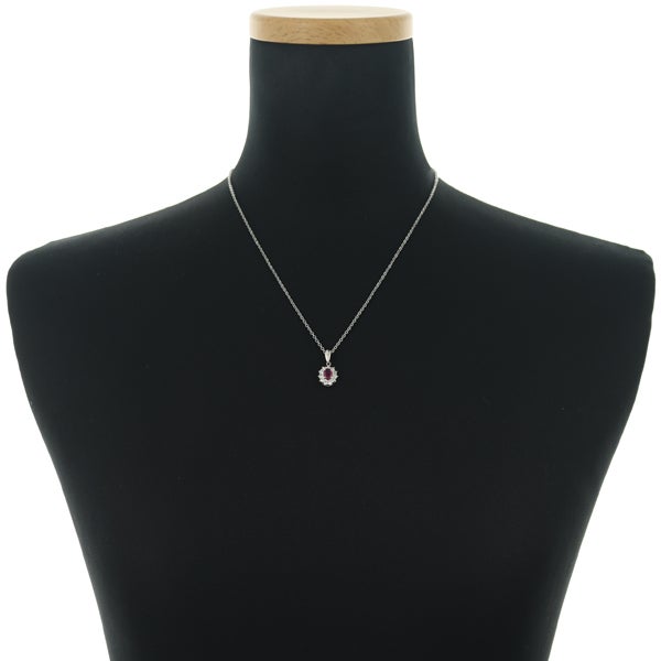  ルビー 0.46ct ダイヤ 0.36ct   ペンダントトップ Pt900 鑑別書