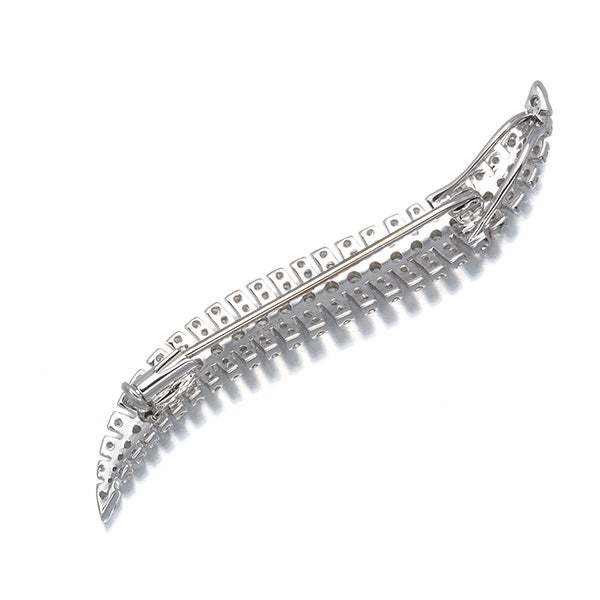  ダイヤ 1.323ct   ブローチ兼ペンダントトップ K18WG 