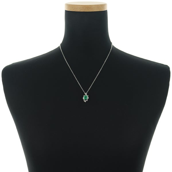  エメラルド 1.17ct  ダイヤ 0.03ct   ペンダントトップ Pt900 