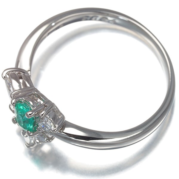  パライバトルマリン 0.18ct ダイヤ 0.24ct   リング Pt900 ソーティング