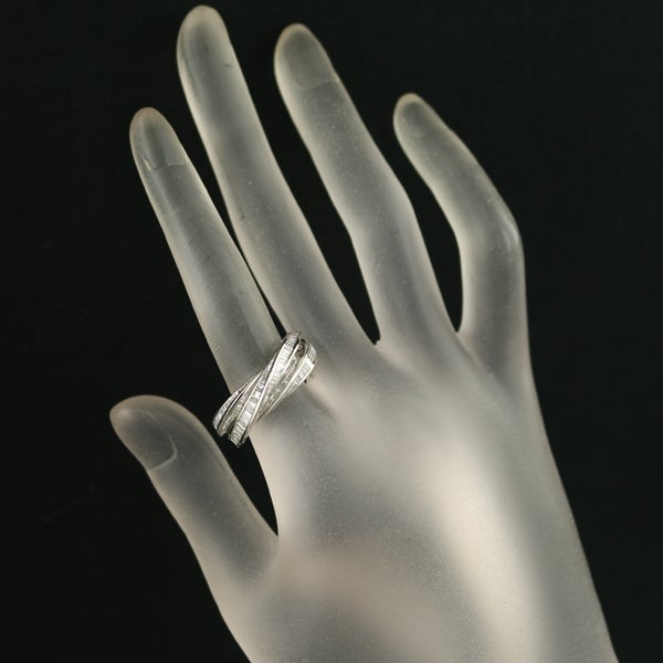  ダイヤ 2.00ct テーパーバゲットカット  リング Pt950 