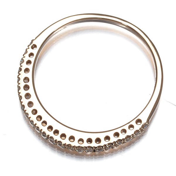  ダイヤ 0.15ct ハーフエタニティ  リング K18PG 