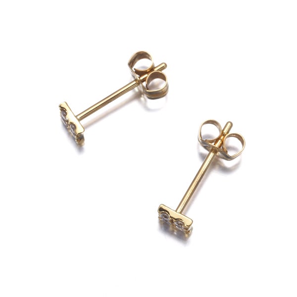 アーカー ピアス  ダイヤ 0.04ct/0.04ct エターナルライツスタッド  K18YG 保証書