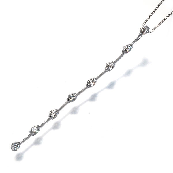 DTC ネックレス  ダイヤ 1.00ct LINE 8P K18WG 