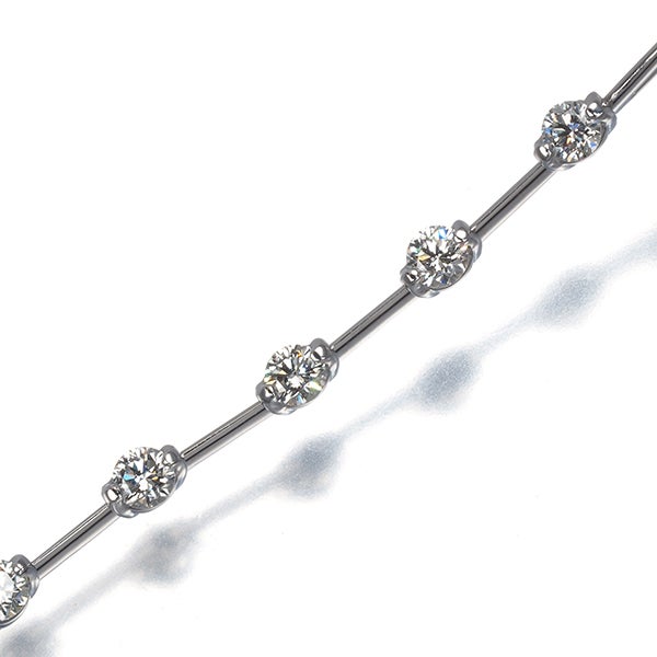 DTC ネックレス  ダイヤ 1.00ct LINE 8P K18WG 