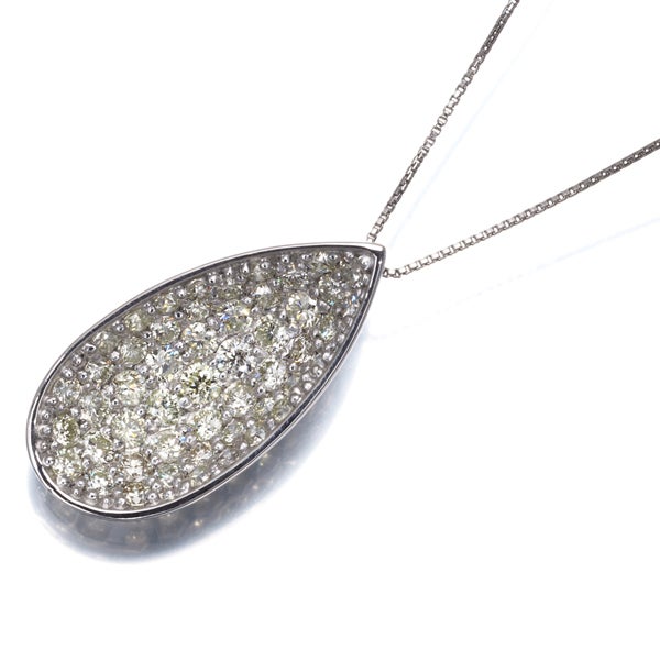イエローダイヤ 1.00ct パヴェ  ネックレス Pt900/Pt850 