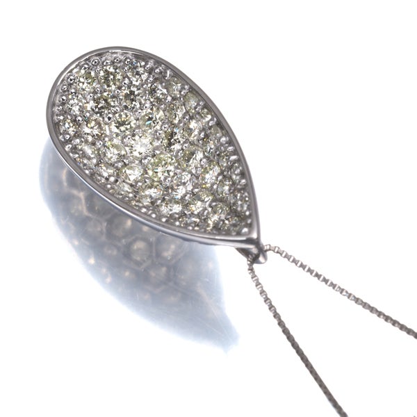 イエローダイヤ 1.00ct パヴェ  ネックレス Pt900/Pt850 