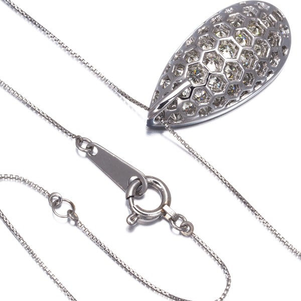 イエローダイヤ 1.00ct パヴェ  ネックレス Pt900/Pt850 