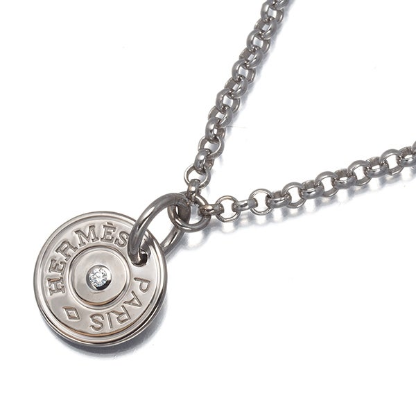 エルメス ネックレス ダイヤ ダイヤモンド セリエ クルードセル K18WG