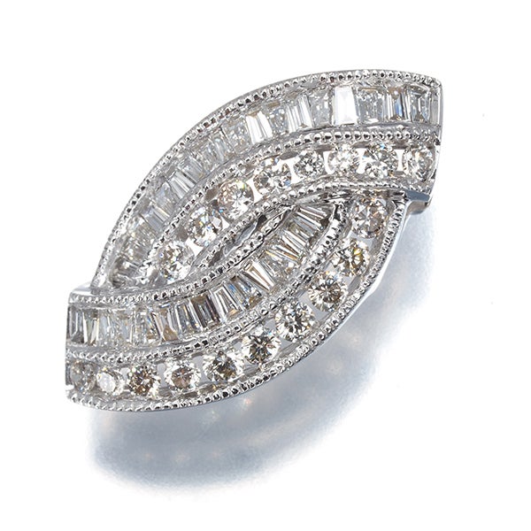 ダイヤ ダイヤモンド 0.50ct ハーフエタニティ リング Pt900 【中古