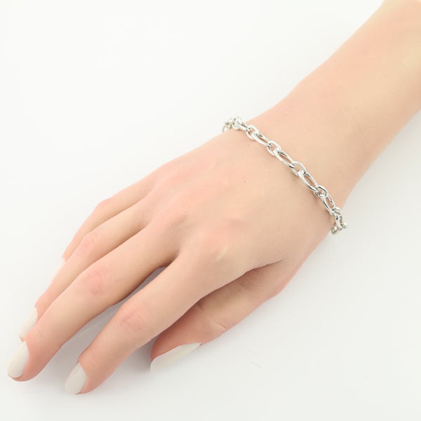 ティファニー ブレスレット オーバルリンク チェーン K18WG 【中古