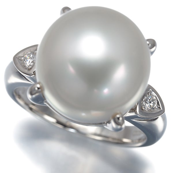 TASAKI タサキ Pt900 パール ダイヤモンド0.05ct リング ポイントアップ対象商品】TASAKI タサキ リング パール 真珠 13.1mm