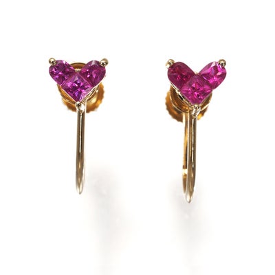 サマーキャンペーン！10％対象商品】ルビー 0.20ct/0.20ct ハート 