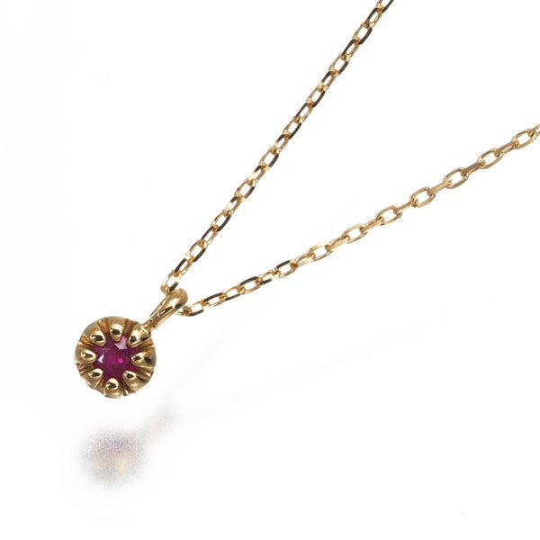 エテ ネックレス ルビー 一粒 K18YG 【中古】BLJ/GENJ | グリーバー