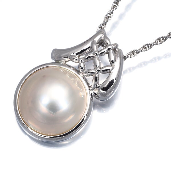新品未使用　タサキ　マベ養殖真珠 約14mm　ブローチ&ペンダントトップ Y359 1円 タサキ 田崎 TASAKI マベパール 真珠 SILVER刻印 デザイン