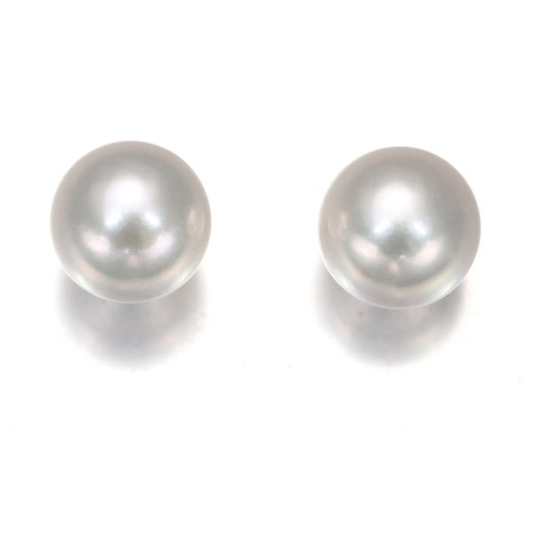 TASAKI タサキ ピアス パール 真珠 7.5mm 一粒 K18WG 【中古】BLJ