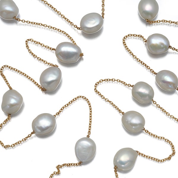 TASAKI タサキ ネックレス パール 真珠 6.3-7.5mm ロング ステーション