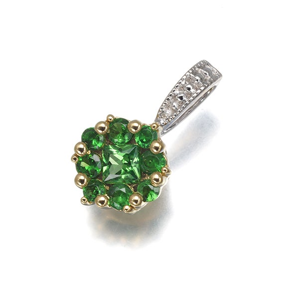 ポイントアップ対象商品】グリーンガーネット 0.50ct 2種カット コンビ