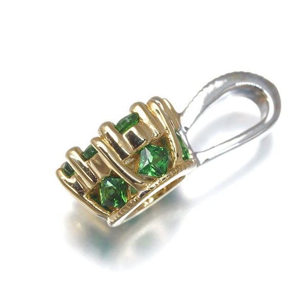 ポイントアップ対象商品】グリーンガーネット 0.50ct 2種カット コンビ