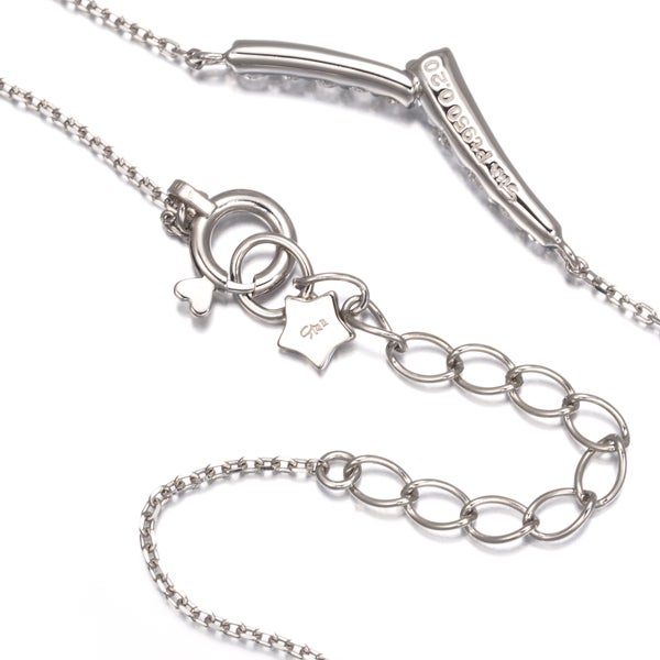 スタージュエリー ネックレス  ダイヤ 0.20ct  10P Pt950 