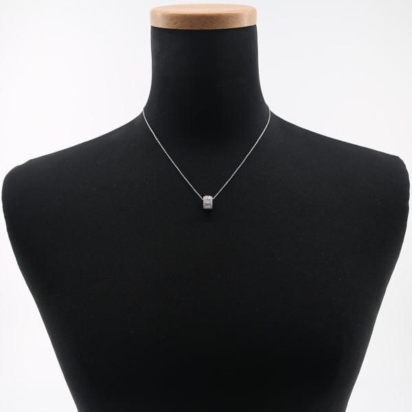 ポンテヴェキオ ネックレス  ダイヤ 0.47ct  プリンセスカット 2種カット K18WG 