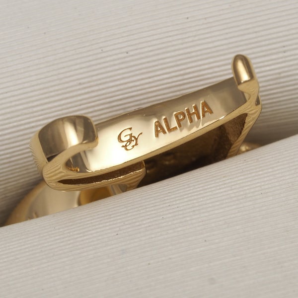 ゆきざき ペンダントトップ  ダイヤ 0.05ct アルファプティ イニシャル H チャーム K18YG 
