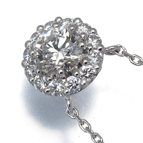 グラフ ネックレス  ダイヤ 0.46ct G VVS2 アイコン ラウンド K18WG 保証書