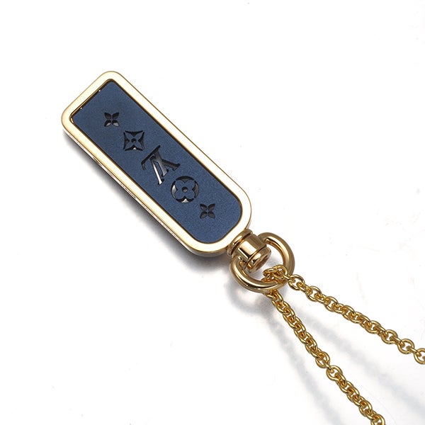 ルイヴィトン ネックレス   レガストンブルー スモールタグ K18YG/チタン 