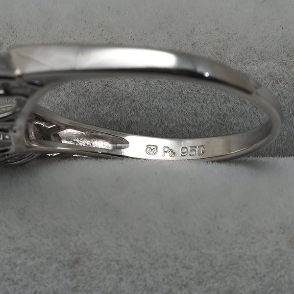 ミキモト リング  ダイヤ 0.53ct  マーキスカット 2種カット 11号 Pt950 